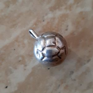 Sterling Silver Soccer Ball pendant for a necklace.